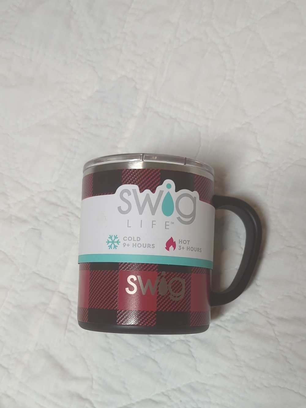 Red Buffalo Plaid Insulated Swig Mug